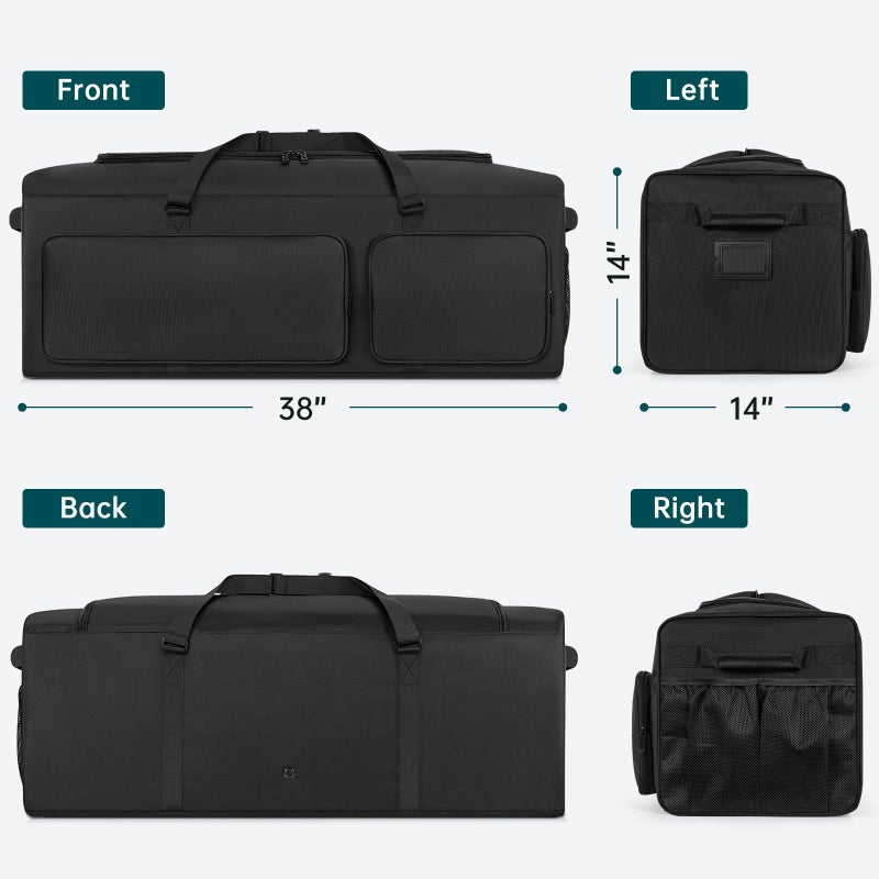 ANILD Baseball Duffle Equipment Bag, Extra Large Catchers Gear Duffle Bag, Gym Sports Equipment Duffle Bag, Perfect for Baseball & Fastpitch Softball - Image 2