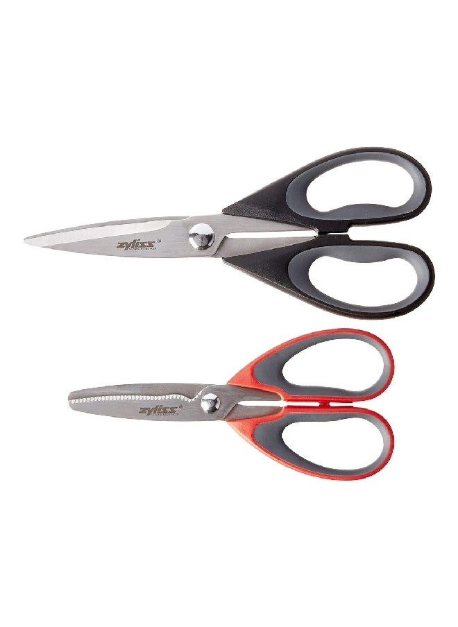 zyliss 2-Piece Stainless Steel Multi-Purpose Scissor and Shear Set Multicolor 1.18 x 3.54 x 8.86 Inch E910048U  - Image 2