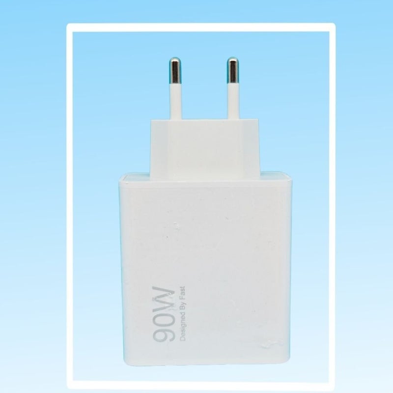 WHALE 90W Fast-Charging Wall Charger，(European standard), Compatible with Xiaomi Redmi Note 14/14 Pro, Note 13/13 Pro, Redmi 13C/14C/15C, and Xiaomi 15T (Cable Not Included) - Image 1