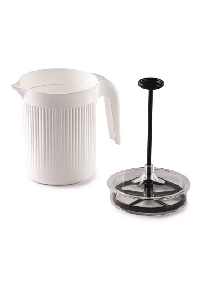 Snips Cremix Dishwasher Safe BPA-Free Cappuccino Milk Frother White 15.3 x 14.5 x 10 cm 000968 - Image 1