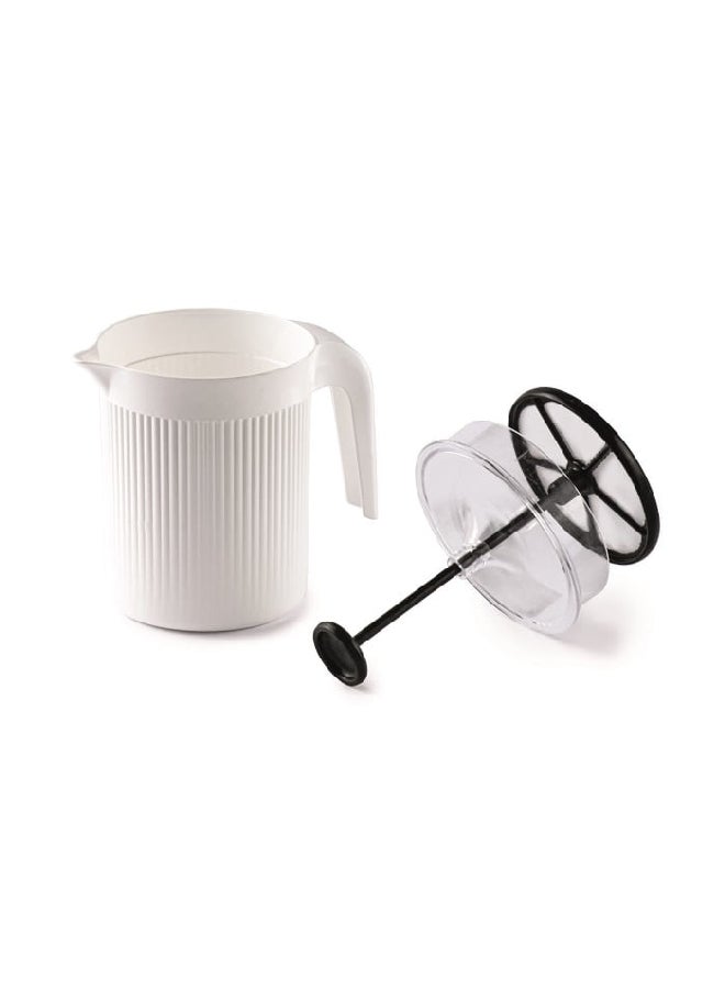 Snips Cremix Dishwasher Safe BPA-Free Cappuccino Milk Frother White 15.3 x 14.5 x 10 cm 000968 - Image 2