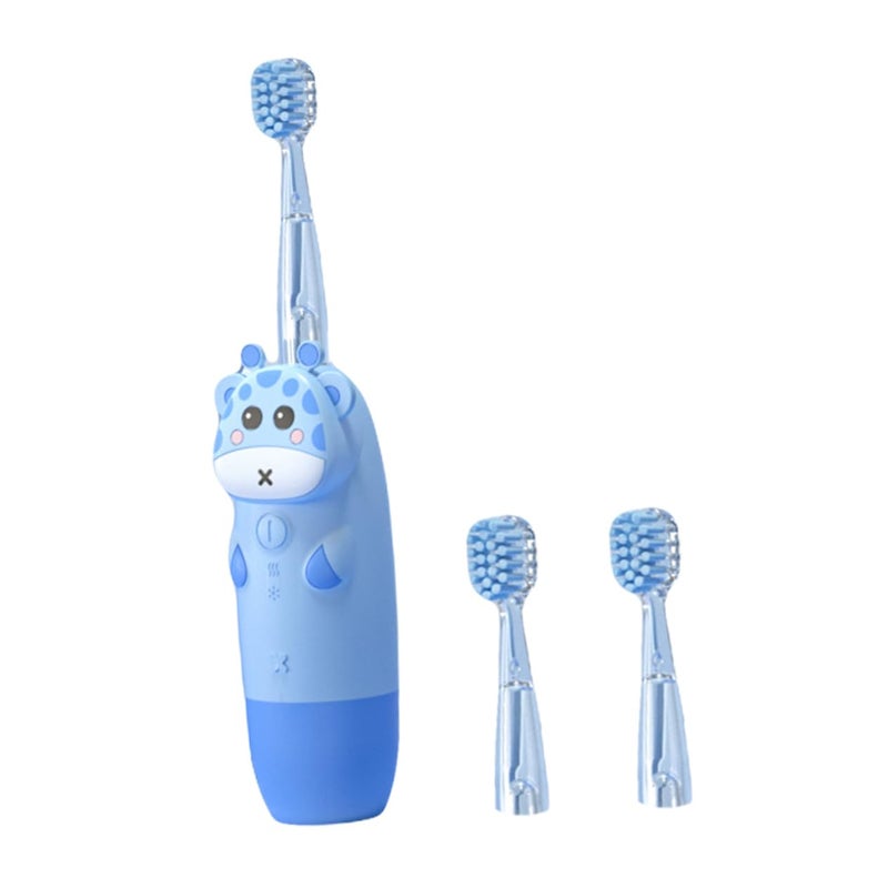 Sonic Electric Toothbrush With Non Slip Cartoon Handle And Replacement Heads No Battery Included - Image 2