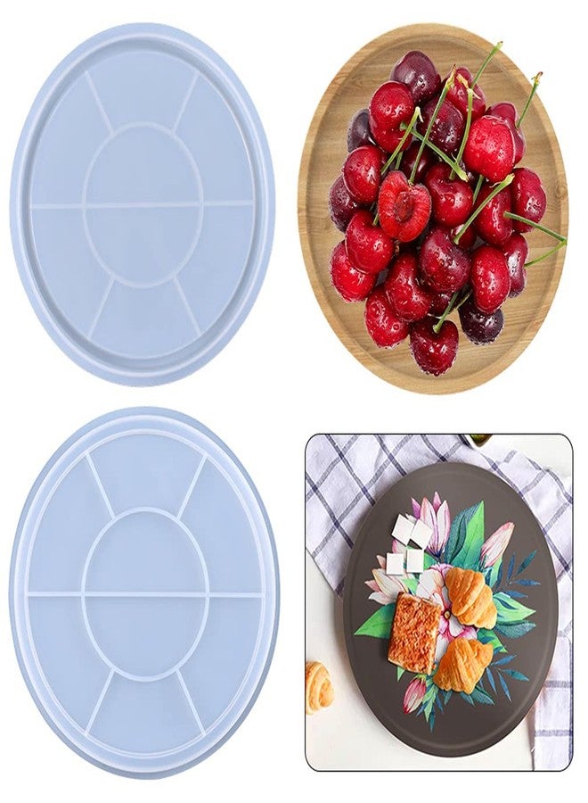 iSuperb Tray Resin Mold Round Silicone Mold Epoxy Casting Mold for DIY Table Tray/Fruit Snack Plate/Jewelry Dish/Makeup Tray (Round) - Image 1