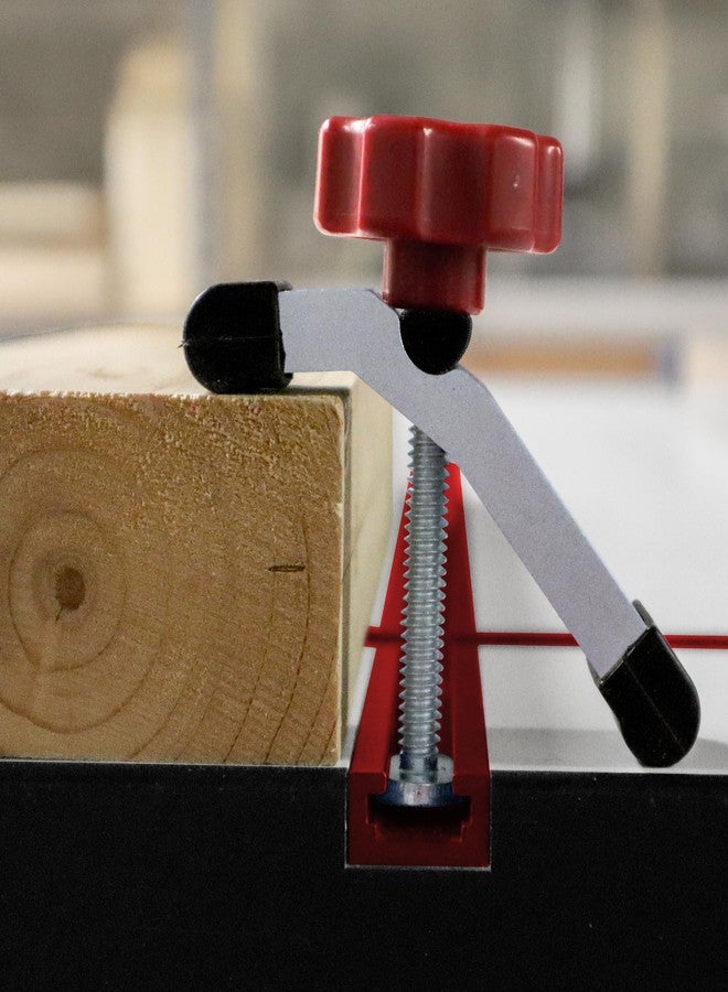 Milescraft 4035 Hold Down 100 2 Pack T-Track Mini Hold Down Clamp. 3-1/8" L x 5/8" W, Anodized Heavy Duty T Track Clamps for Woodworking - Image 3