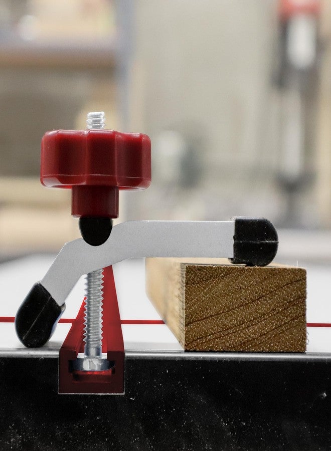 Milescraft 4035 Hold Down 100 2 Pack T-Track Mini Hold Down Clamp. 3-1/8" L x 5/8" W, Anodized Heavy Duty T Track Clamps for Woodworking - Image 4