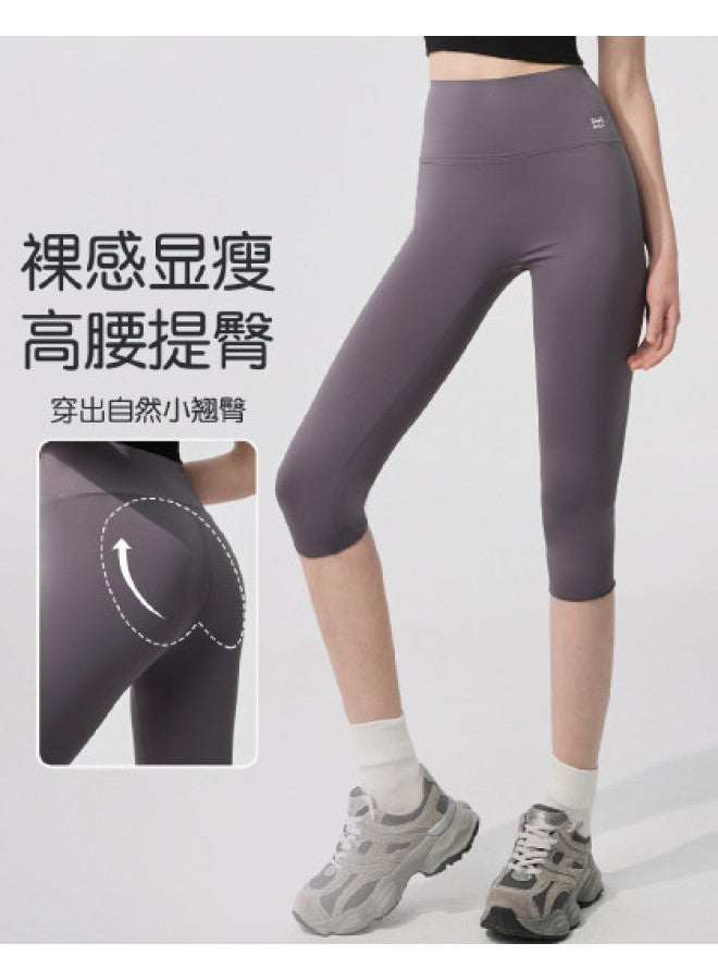 MIIOW High-Waist Seamless Tummy Control Barbie Leggings, Slimming Yoga Pants For Women, Wearable As Outerwear, Shark Leggings For Autumn - Image 1