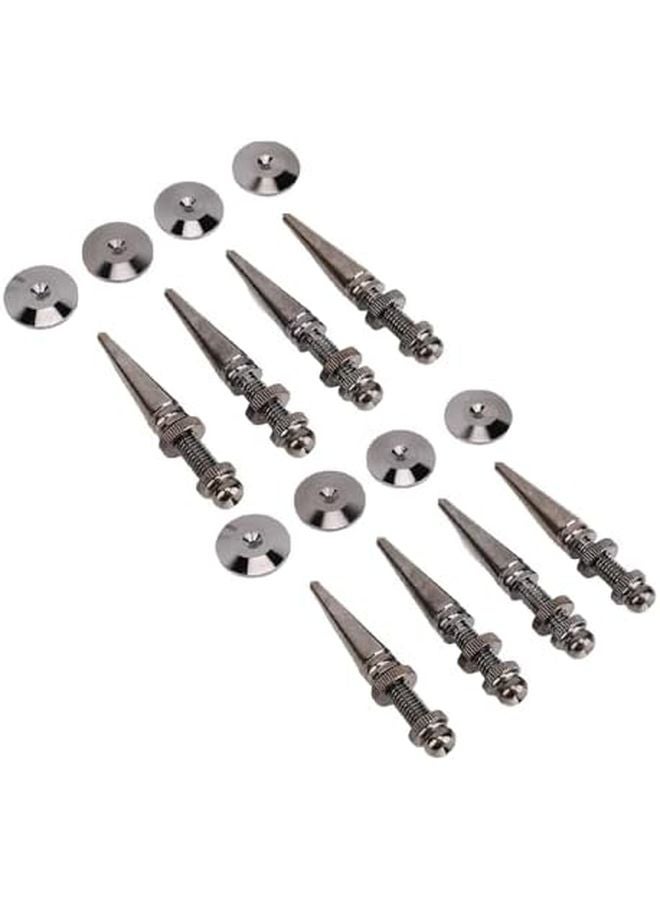 8PCS Copper Speaker Spike Isolation Pad Kit for HiFi Subwoofer Audio Amplifier - Image 1