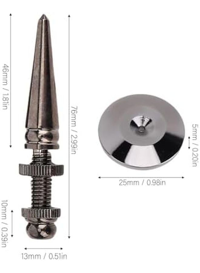 8PCS Copper Speaker Spike Isolation Pad Kit for HiFi Subwoofer Audio Amplifier - Image 3