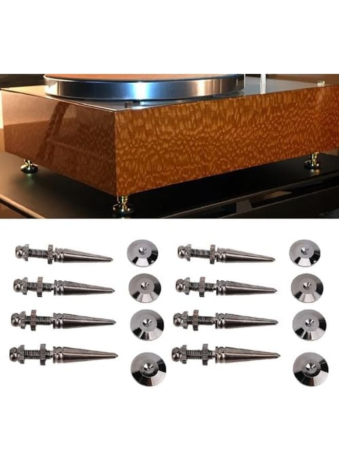 8PCS Copper Speaker Spike Isolation Pad Kit for HiFi Subwoofer Audio Amplifier - Image 4