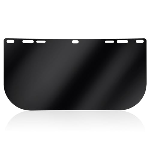 Feekoon 1 Pack Face Shield Replacement Lens, 15.5'' x 8'' Tinted Full Face Shield Compatible with Hobart 770580, Protective Safety Visor Replacement for Welding, Grinding, DIY, Cosplay Helmet - Image 1