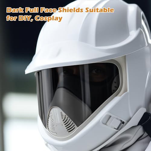 Feekoon 1 Pack Face Shield Replacement Lens, 15.5'' x 8'' Tinted Full Face Shield Compatible with Hobart 770580, Protective Safety Visor Replacement for Welding, Grinding, DIY, Cosplay Helmet - Image 5