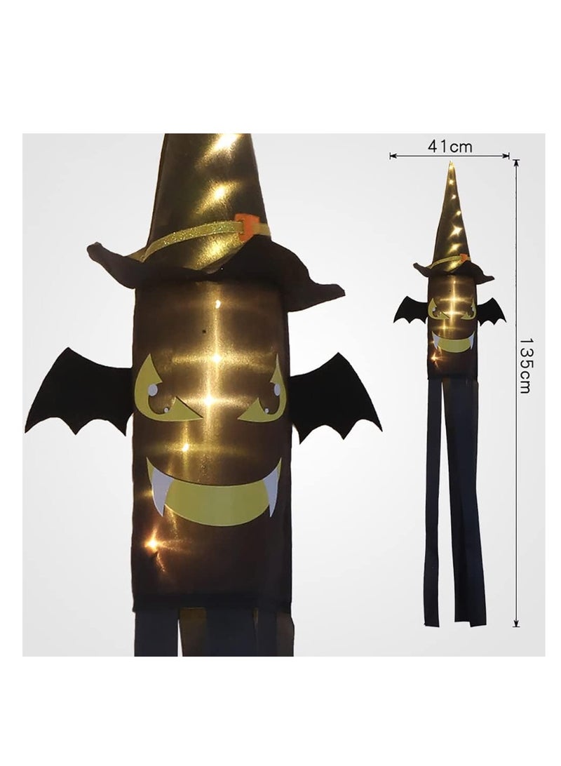  CityRiya-Long أضواء الهالوين، أضواء زينة الهالوين في الهواء الطلق، مجموعة من قطعتين من أضواء هيكل عظمي شبح الخفافيش تعمل بالبطارية، لتزيين حفلات الهالوين في الهواء الطلق (الخفافيش) - Image 2