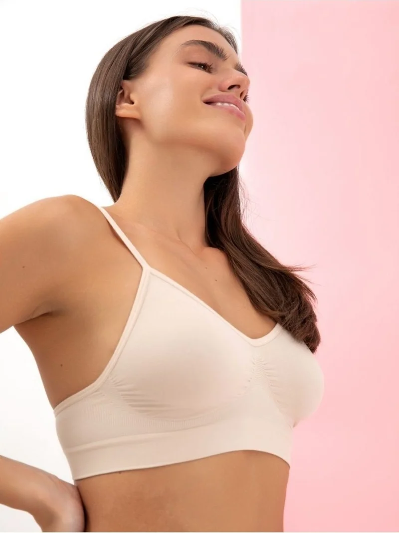 Mistirik Mistrik Women's Thin Strap Padded Bra Daily Use Bra Sports Bustier Women's Bra Comfortable Use Bra