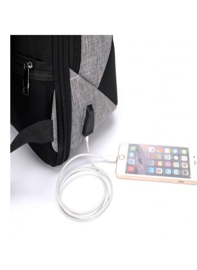Okade - OKADE S41 Smart Anti Thif Laptop Backpack 15.6" With USB Gray - Image 1