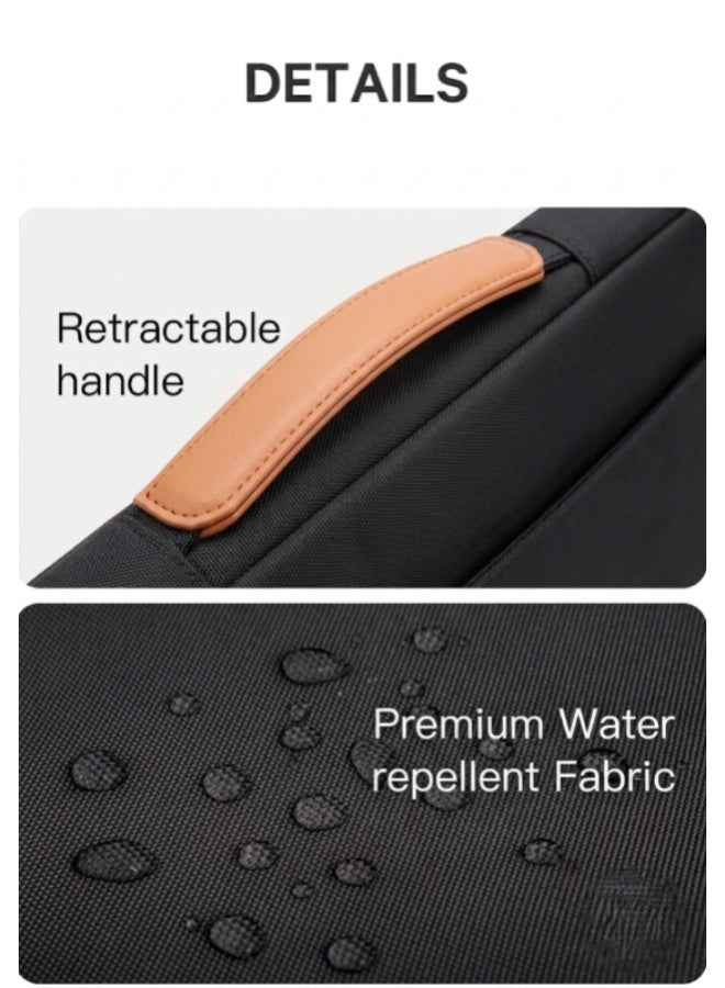 Bange 6802D Black New Protective Water Resistant 15Inch Laptop Sleeve With Handle - Image 3