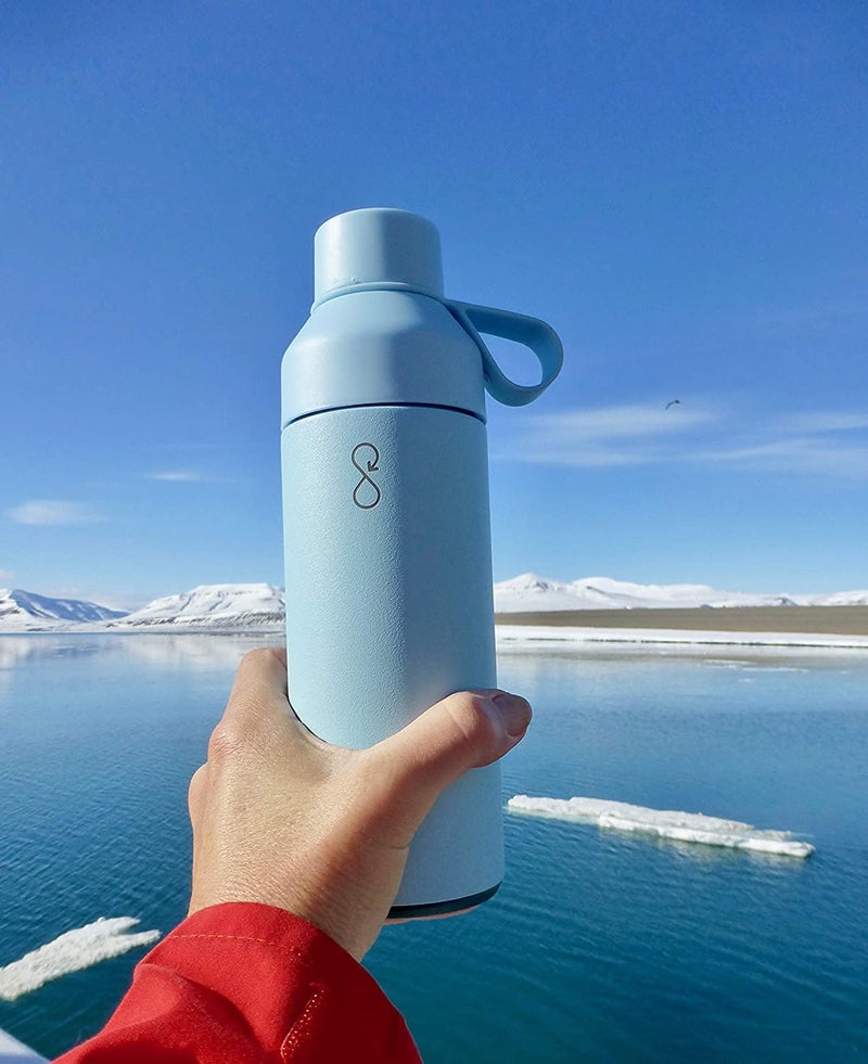 Ocean Bottle - Recycled Stainless Steel Drinks Reusable Water Bottle - Eco-Friendly & Reusable - Sky Blue - 17 oz - Image 2