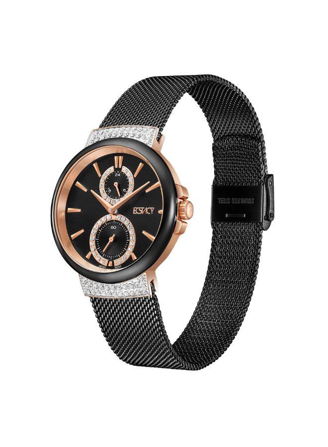 ECSTACY Women's Stainless Steel Multi Function Watch E23603-KMBB - 38 mm - Image 2