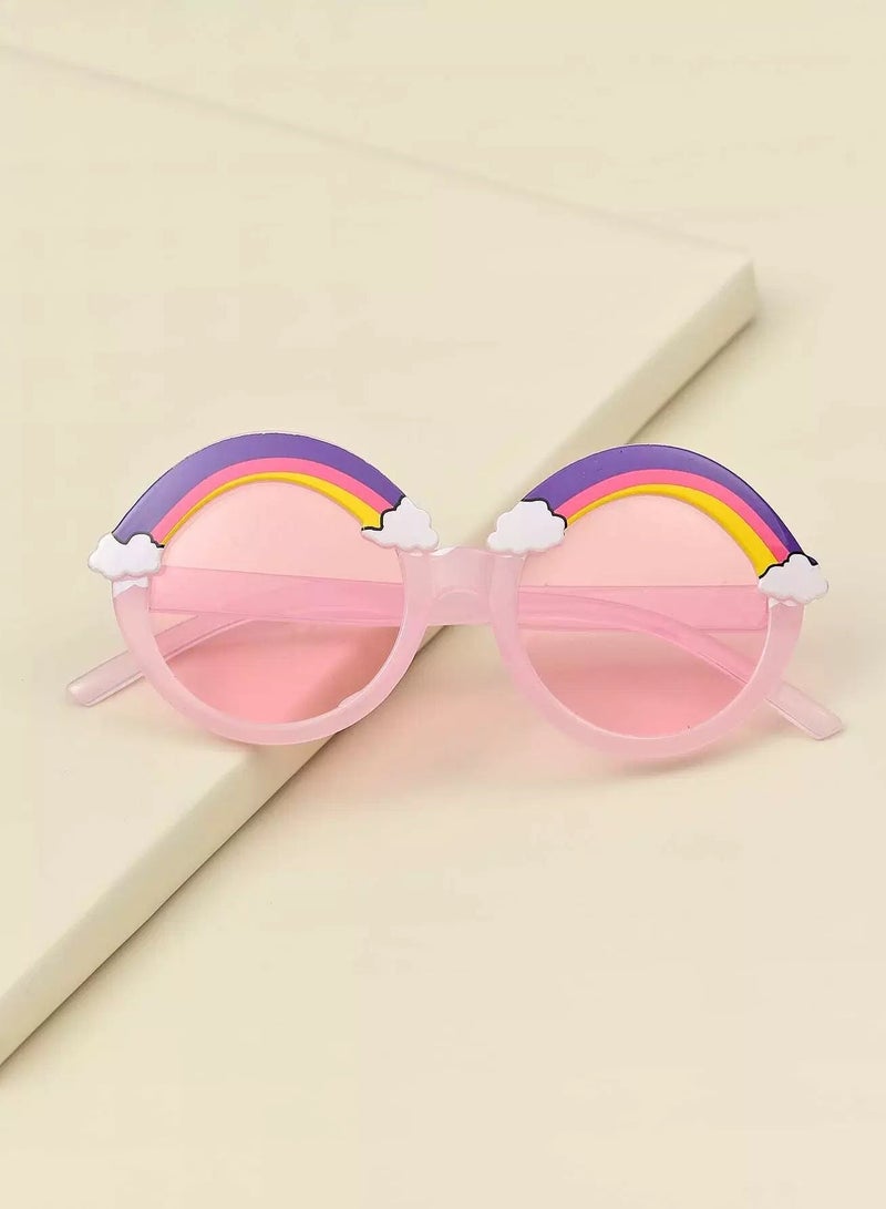 Generic Toddler Kids Rainbow Acrylic Frame Sunglasses  - Image 1