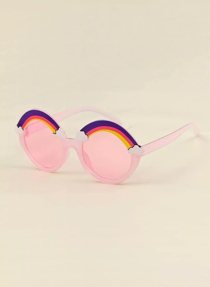 Generic Toddler Kids Rainbow Acrylic Frame Sunglasses  - Image 3