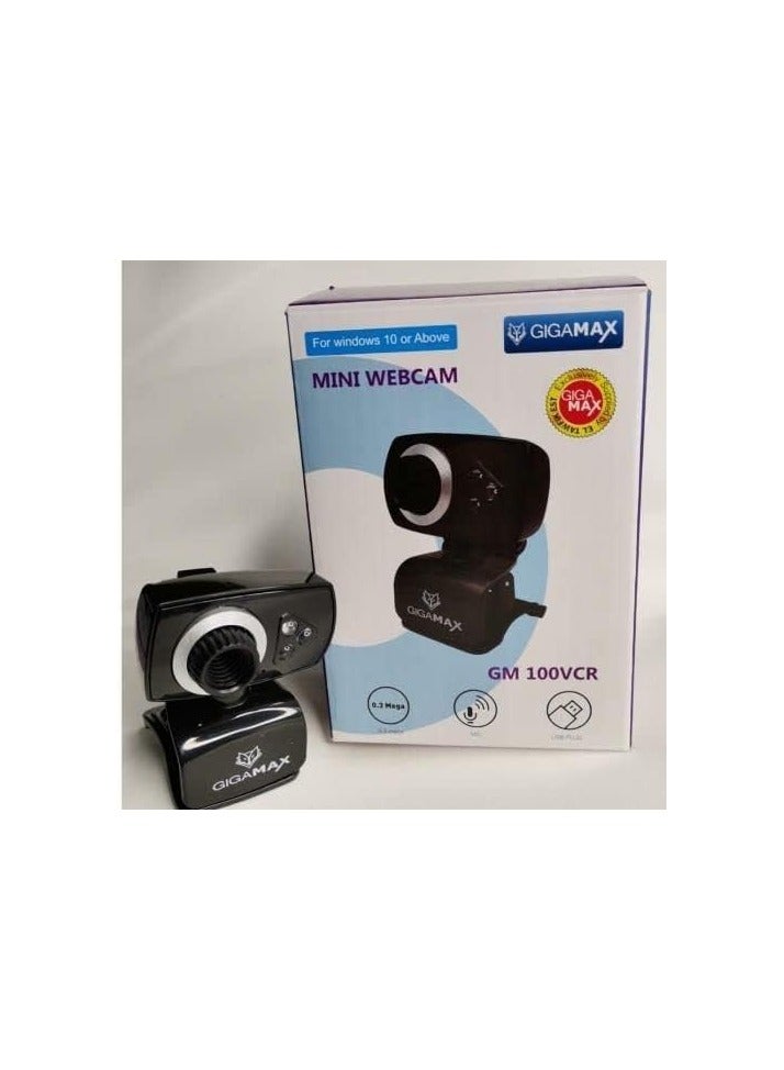 جيجاماكس كاميرا ويب صغيرة من جيجا ماكس - جي ام 100 في سي ار، أسود - Image 2