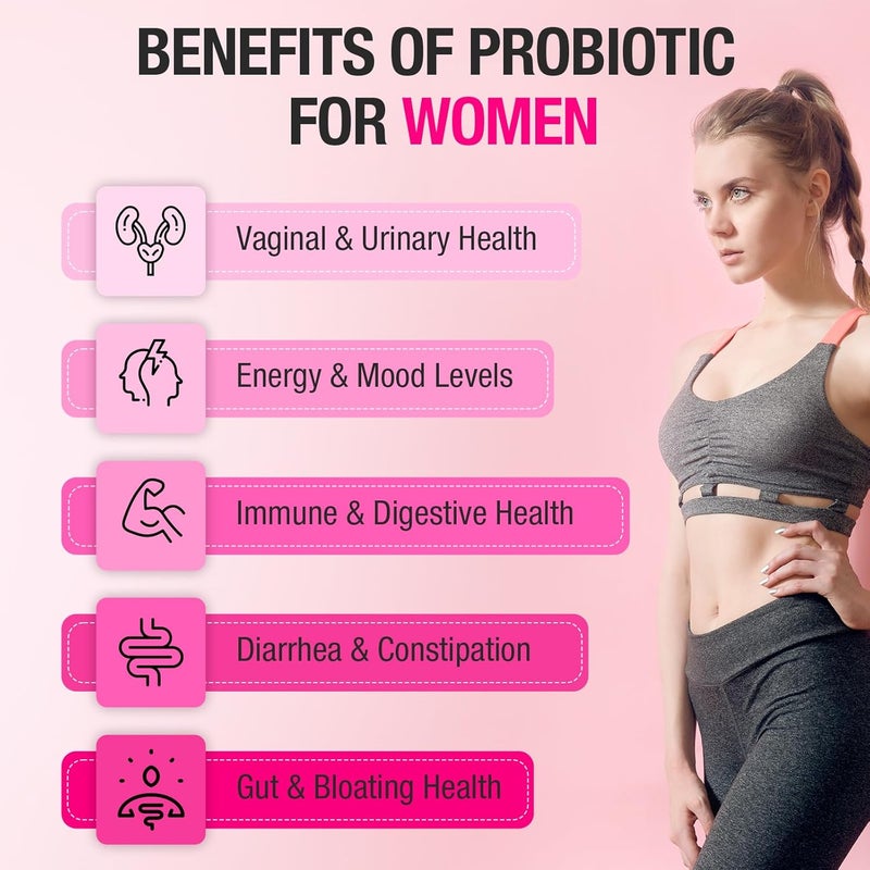 Dmeisy Vaginal Probiotics 70 Billion CFU Probiotics for Women 13in1 Womens Probiotic  Organic Prebiotics for Vaginal Urinary pH Balance Immune Gut  Digestive Bloating Health  2 Months Supply - Image 5