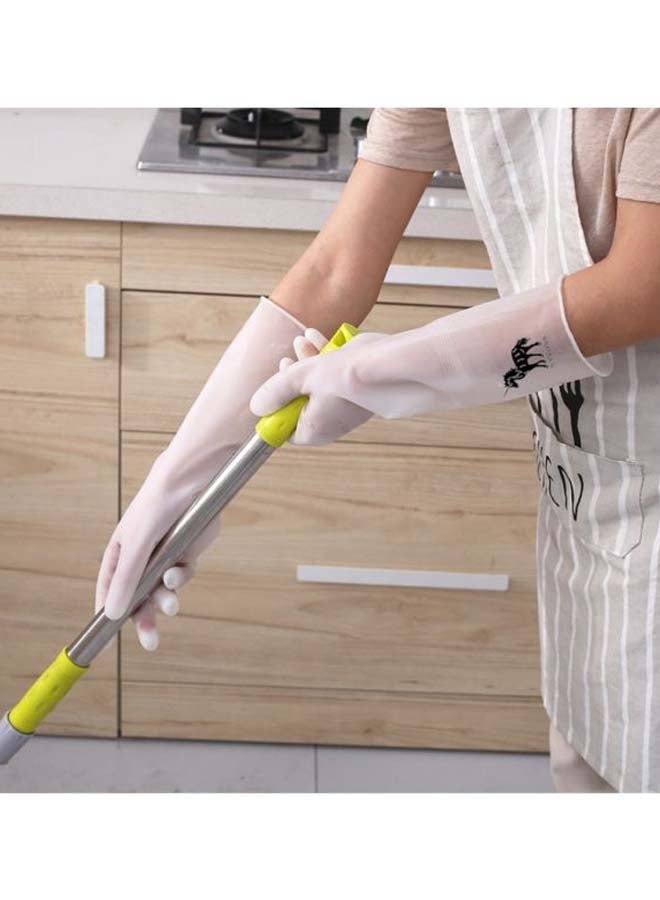 Pair Of Unicorn Printed Rubber Gloves White/Black M - Image 5