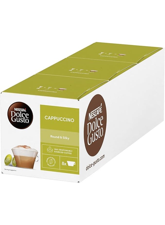 دولسي قوستو كبسولات كابتشينو دولتشي غوستو من نسكافيه 3×16( 48 كبسولة كوب) - Image 1