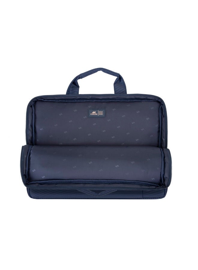RIVACASE 8231 Laptop Bag for 15.6-Inch Laptops – Slim Protective Notebook Carry Case with Shoulder Strap & Multiple Compartments, Blue - Image 4