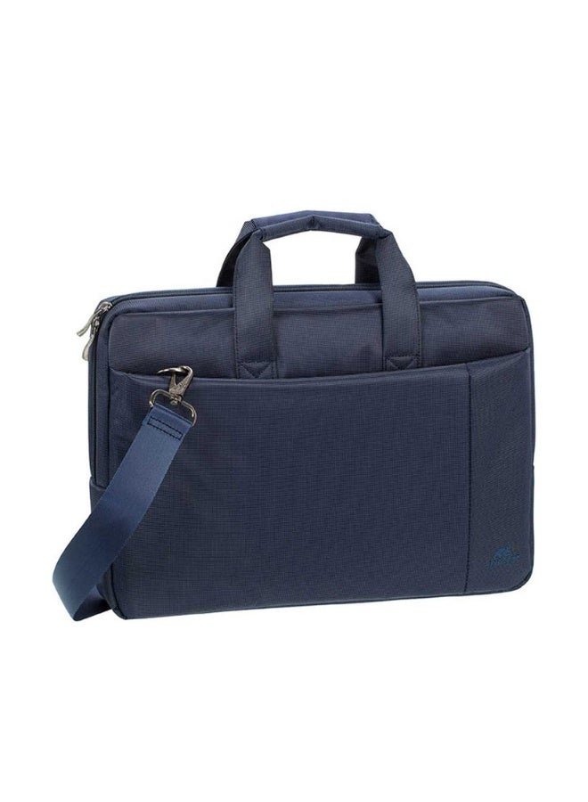 RIVACASE 8231 Laptop Bag for 15.6-Inch Laptops – Slim Protective Notebook Carry Case with Shoulder Strap & Multiple Compartments, Blue - Image 1