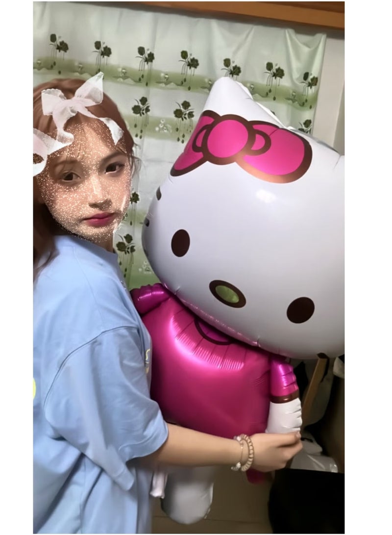 Hello Kitty 116 * 68cm Large Size Cat Foil Balloon Cartoon Wedding Birthday Party Decoration Inflatable Air Balloon - Image 5
