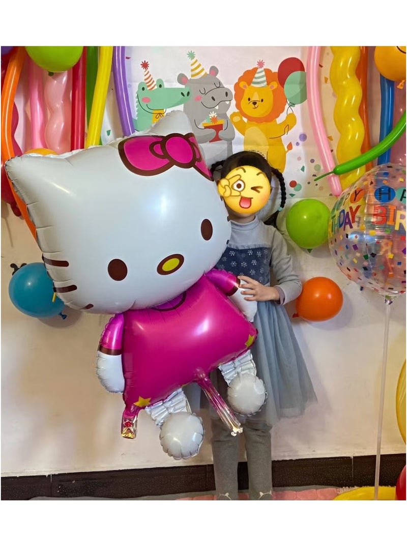 Hello Kitty 116 * 68cm Large Size Cat Foil Balloon Cartoon Wedding Birthday Party Decoration Inflatable Air Balloon - Image 4