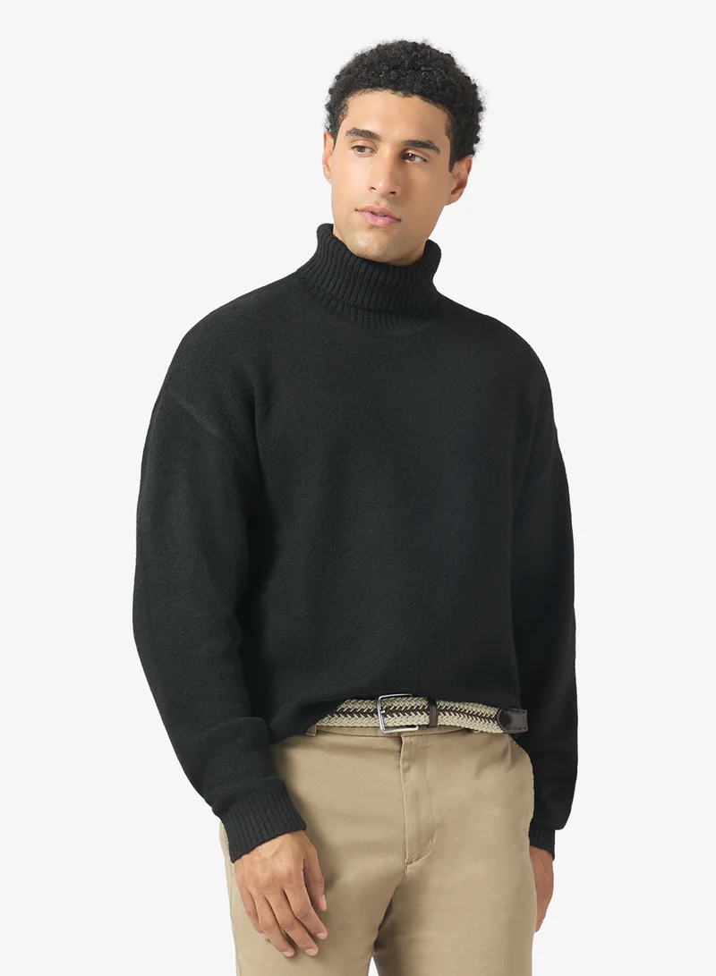 JJ Rebel Knitted Relexed Fit Roll Neck Sweaters