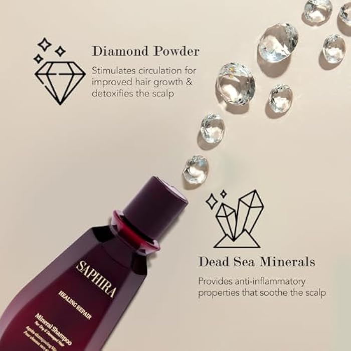 Saphira شامبو سافيرا للعناية بالشعر - خالي من الكبريتات والبارابين، مرطب، مُصلح ومُكثف لجميع أنواع الشعر - Image 4