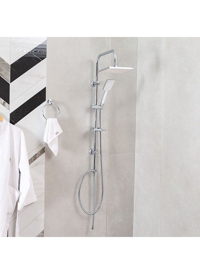milano - Sigma Shower Column, Stainless Steel Shower Column for Toilets, Bathroom, Lavatory L 101 x W 37 x H 38 cm Chrome - Image 1