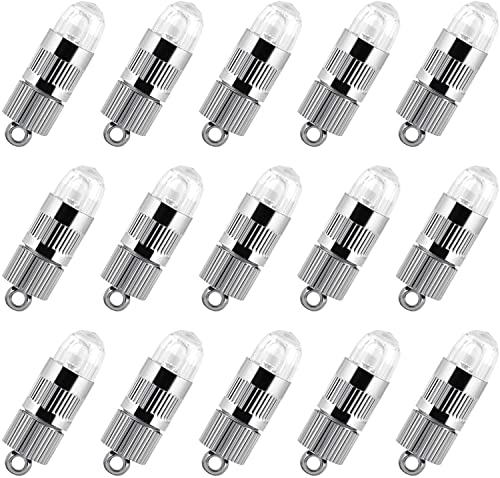 LIHAO 15x Battery Operated Mini LED Lights for Paper Lanterns, Balloons, Party Decorations, Non-Waterproof - Warm White - Image 1