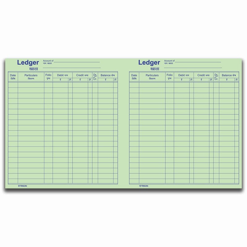 Trison Ledger Accounts Book 220 Pages | Small Size | Copy Size (16x20 cm) | Hardbound | Quire 2 - Image 3