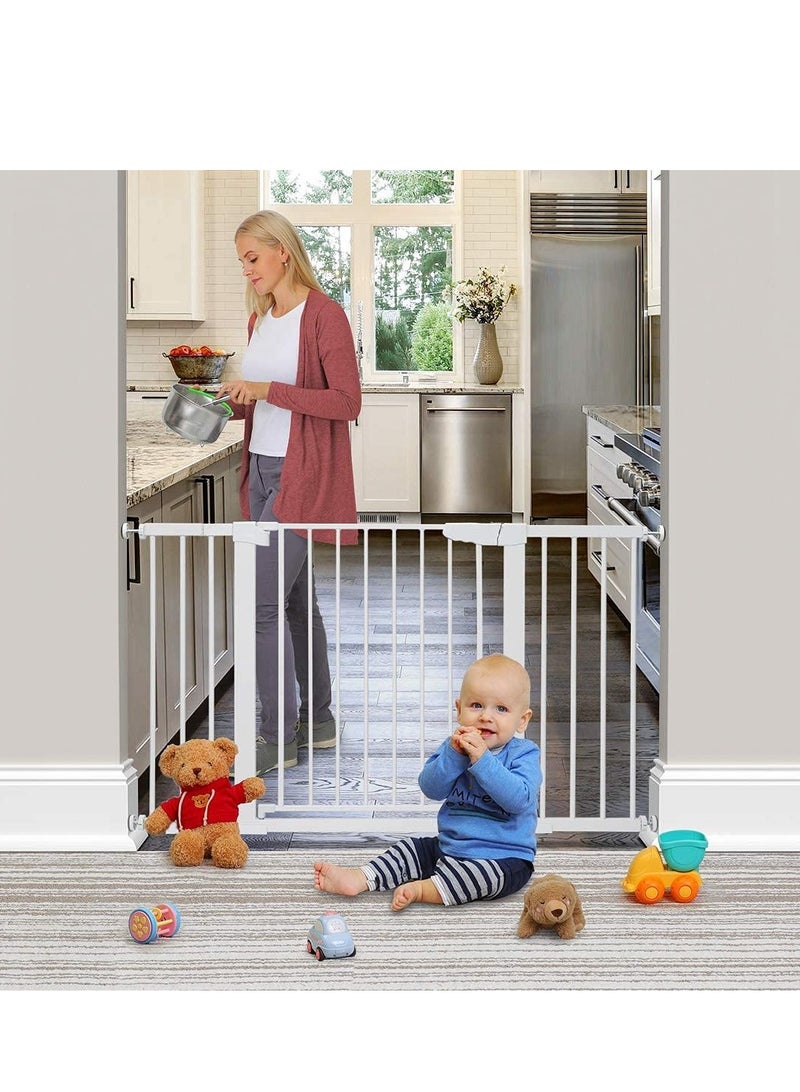 Arabest Baby Gate, Beauenty No Punch Mount Baby Gate for Flat Front, Adjustable Width and Height, Pet Gate for Doorway, Staircase, Indoor  - Image 5