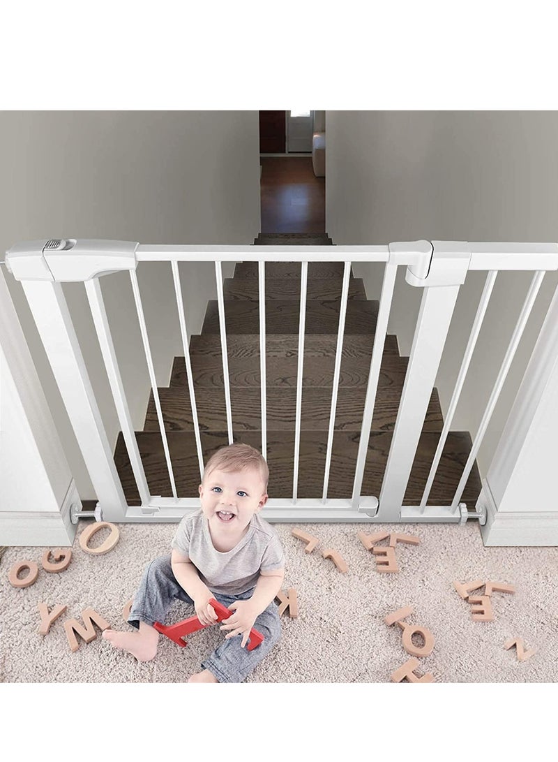 Arabest Baby Gate, Beauenty No Punch Mount Baby Gate for Flat Front, Adjustable Width and Height, Pet Gate for Doorway, Staircase, Indoor  - Image 4
