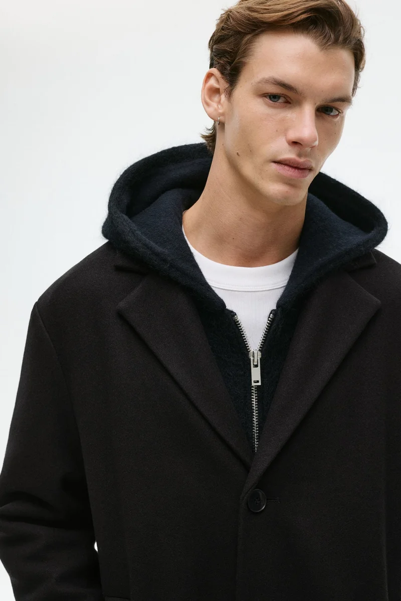 اتش اند ام معطف بصف مفرد من الأزرار