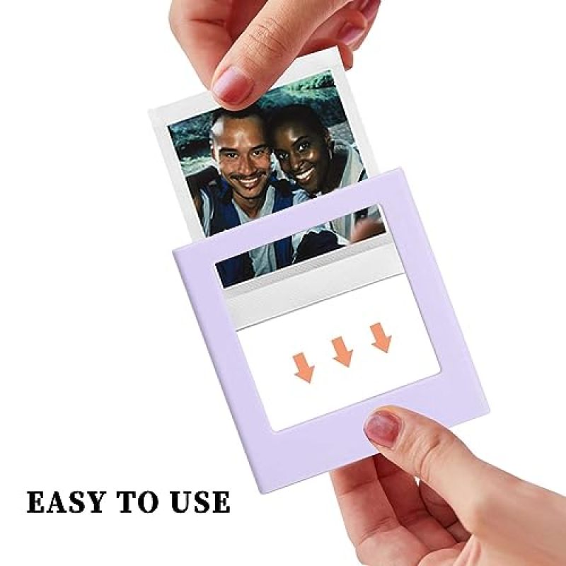 إطار صورة مغناطيسي لـ Fujifilm Instax Square SQ1 SQ6 SQ10 SQ20 SQ40 لأفلام مقاس 2.9×3.4 بوصة - إطارات صور مغناطيسية ملونة لثلاجة مقاس محفظة - حزمة من 10 قطع - Image 5
