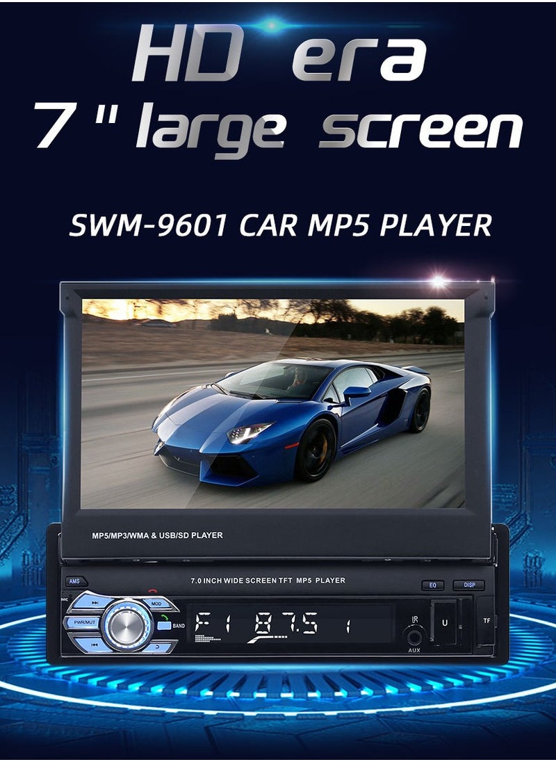 SWM - Car MP5 Player 7in Screen Car Stereo AM FM Radio BT Video Media Player Contact Screen Car Electronics - Image 1