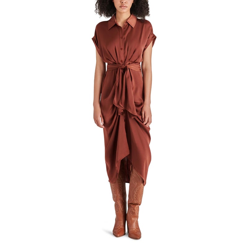 Steve Madden Apparel Womens Tori Dress Cinnamon
