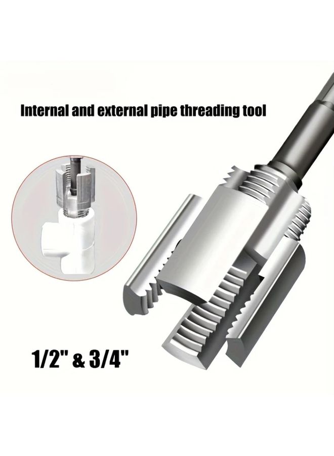PPR Pipe Threading Tool for 1 2 and 3 4 Pipes Six Points Tap and Die Set - Image 1