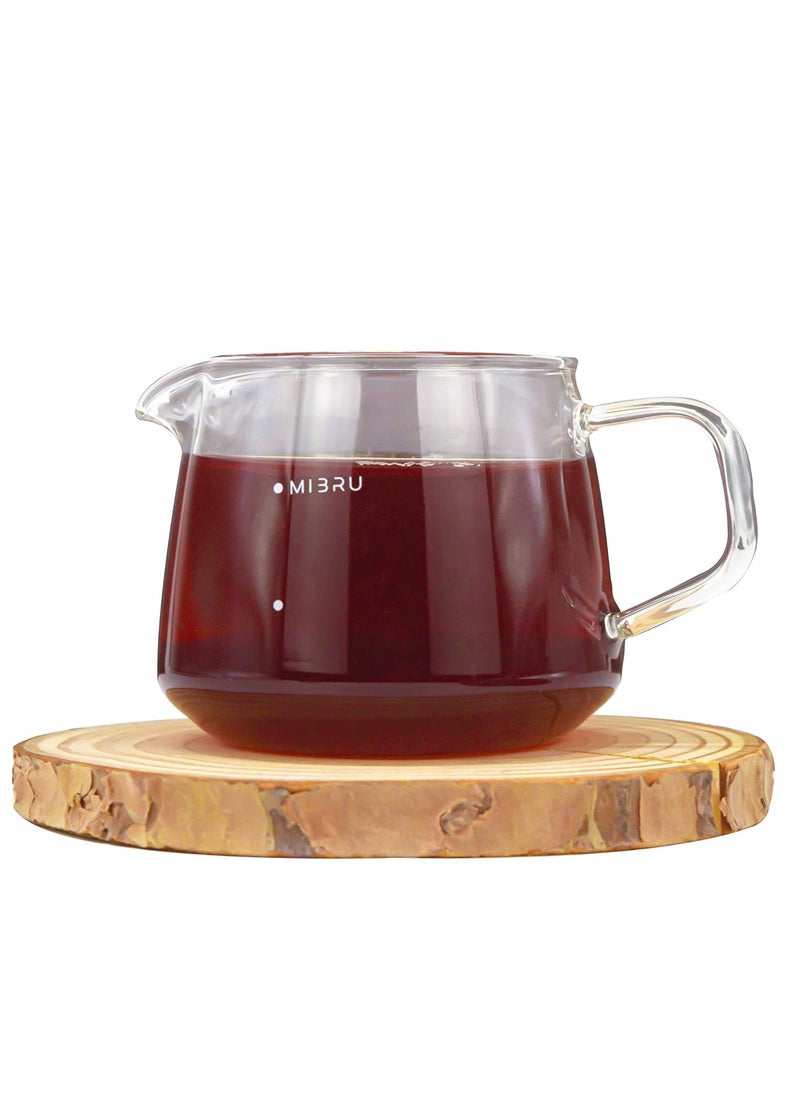 Mibro - MIBRU V60 Coffee Server Heat Resistant Glass Pot - Image 1