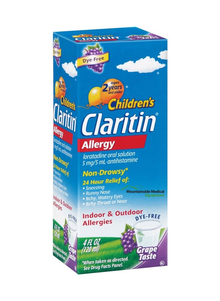 BAYER Children's Claritine 5mg/5ml Syrup 120 ml