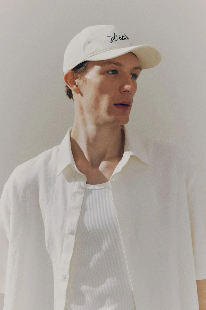 H&M Loose Fit Short-sleeved linen-blend shirt