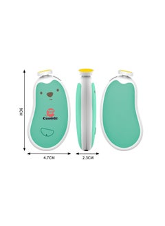 CoomBe Rechargeable Electric Baby Nail File/Nail Trimmer/Nail Cutter/Nail Clipper With Night Light and 6 Filing Heads for Baby and Adult  - Image 3