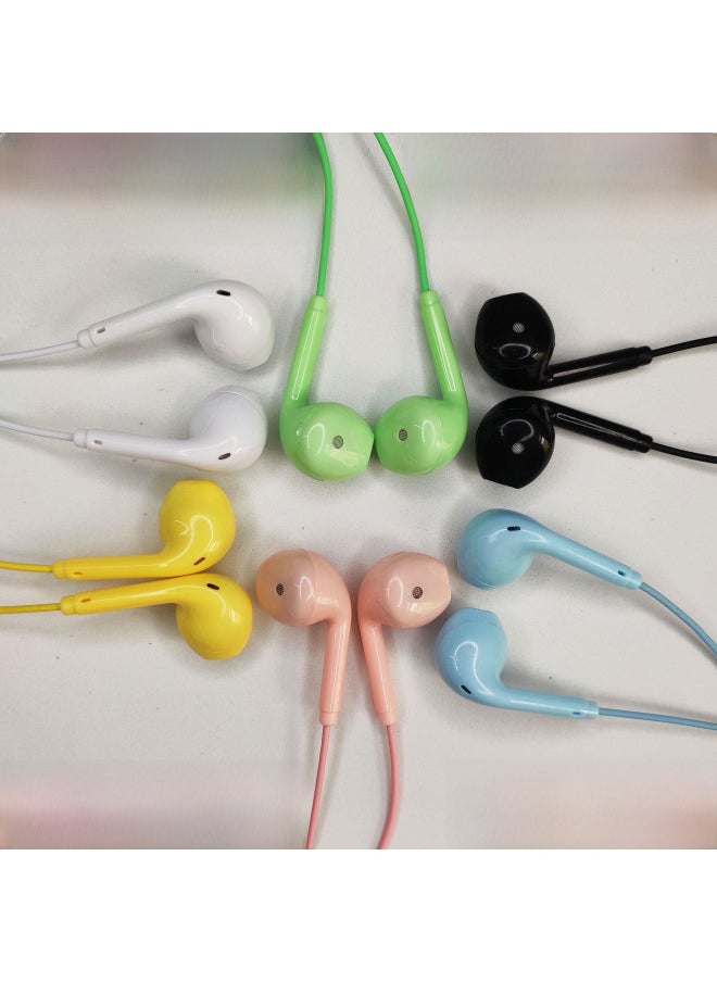 Generic - U19 Macaron Color Wired Headphones Microphone U88 Direct Sale Digital Computer Accessories Bulk Discount Available-Color:Matte Green - Image 1