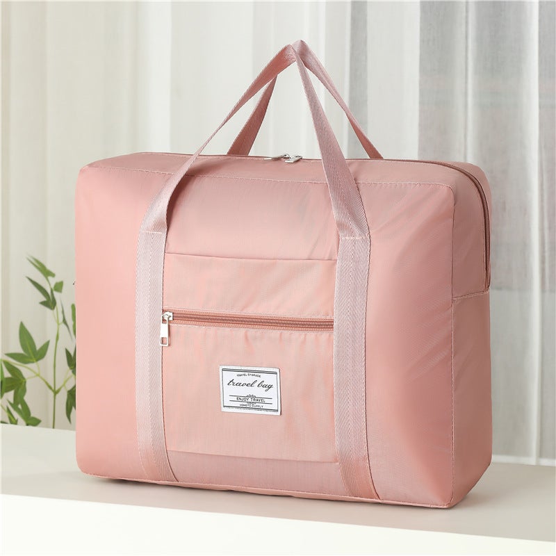 Large Capacity Travel Tote with Wheels Pink