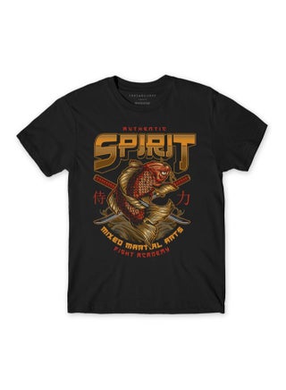 THREADCURRY Samurai Boys Black Printed Round Neck T-shirt - pzsku/ZD336980406057D50032DZ/45/_/1716793869/0704dddb-65ee-4822-8304-8ad088625f0e